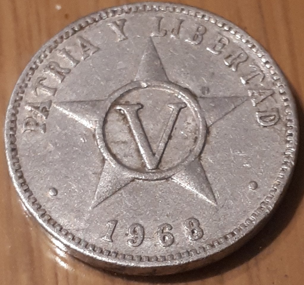 CUBA : 5 CENTAVOS 1968 KM34, Ophalen of Verzenden, Midden-Amerika, Losse munt