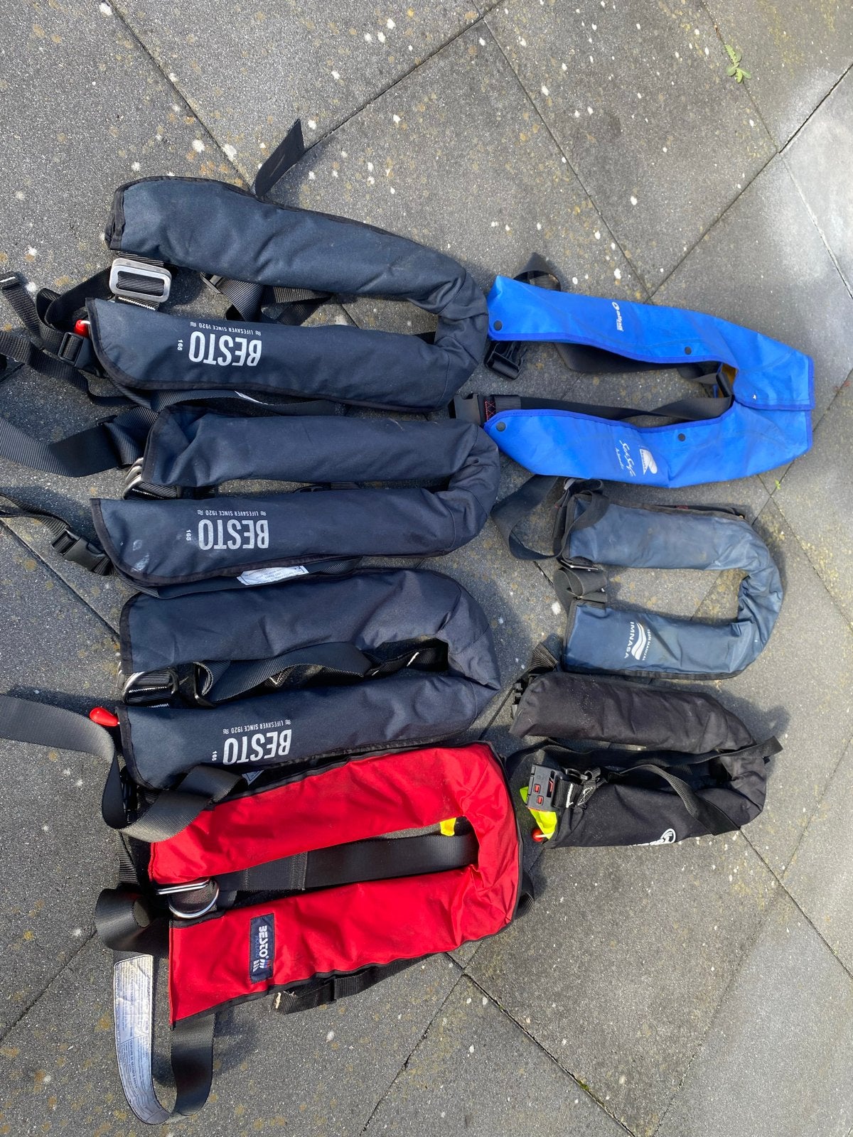 Diverse reddingsvesten - Besto, Secumar, Spinlock, Watersport en Boten, Gebruikt, Reddings vesten, Zwemvesten, Overige typen