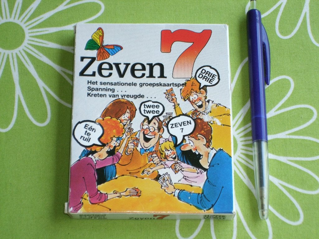 Zeven 7 - het sensationele groepskaartspel, Drie of vier spelers, Ophalen of Verzenden, Gebruikt
