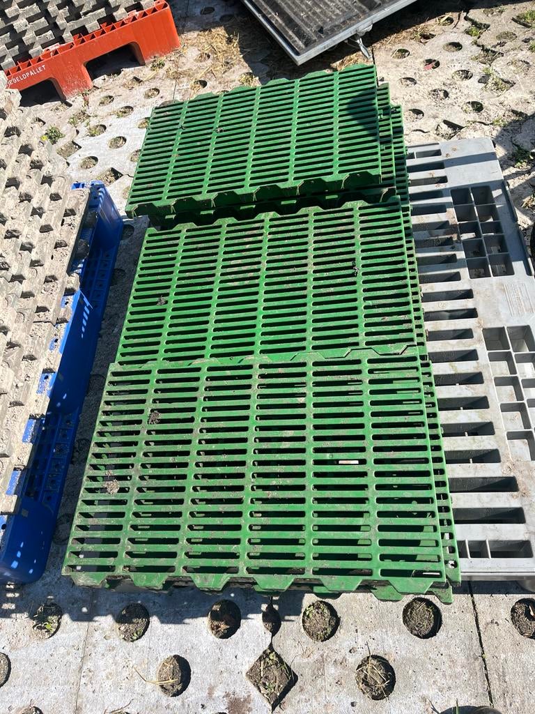 Groene paddockplaten, Tuin en Terras, Terrasdelen en Vlonders, Nieuw, Kunststof, Ophalen