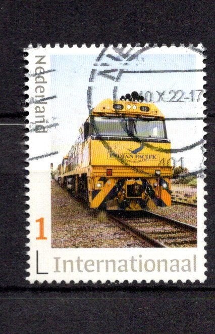 gestempelde zegel. Persoonlijke: Trein, internationaal, Ophalen of Verzenden, Na 1940, Gestempeld