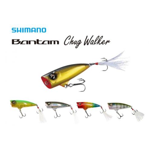 Shimano Bantam Chug Walker Popper 6,2cm 8g Floating Nieuw., Watersport en Boten, Hengelsport | Roofvissen, Ophalen of Verzenden