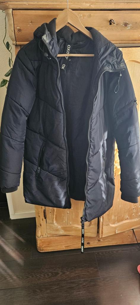Oxmo winterjas maat S, Kleding | Dames, Ophalen, Zo goed als nieuw, Maat 36 (S), Zwart