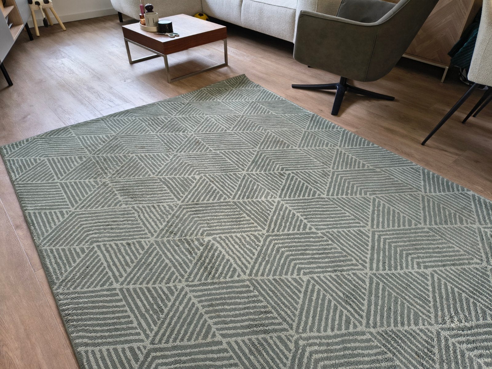 Vloerkleed - Ikea Stenlille, Huis en Inrichting, Stoffering | Tapijten en Kleden, Ophalen, Gebruikt, 150 tot 200 cm, 200 cm of meer