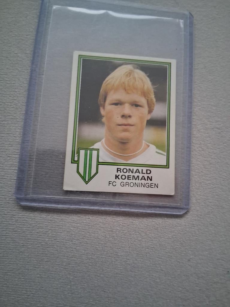 Ronald Koeman Panini Voetbal 81 - FC Groningen, Ophalen of Verzenden, Zo goed als nieuw, Overige binnenlandse clubs, Spelerskaart