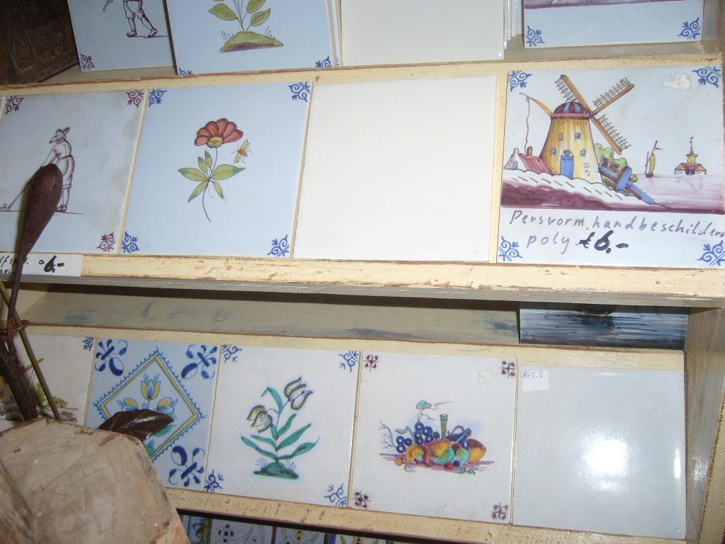 50% Korting Oude handbeschilderde tegels 13x13cm Westraven, Ophalen