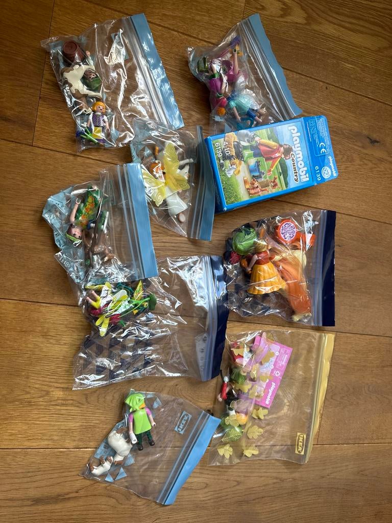 9 kleine setjes Playmobil poppetjes en accessoires, Ophalen of Verzenden, Gebruikt, Los playmobil