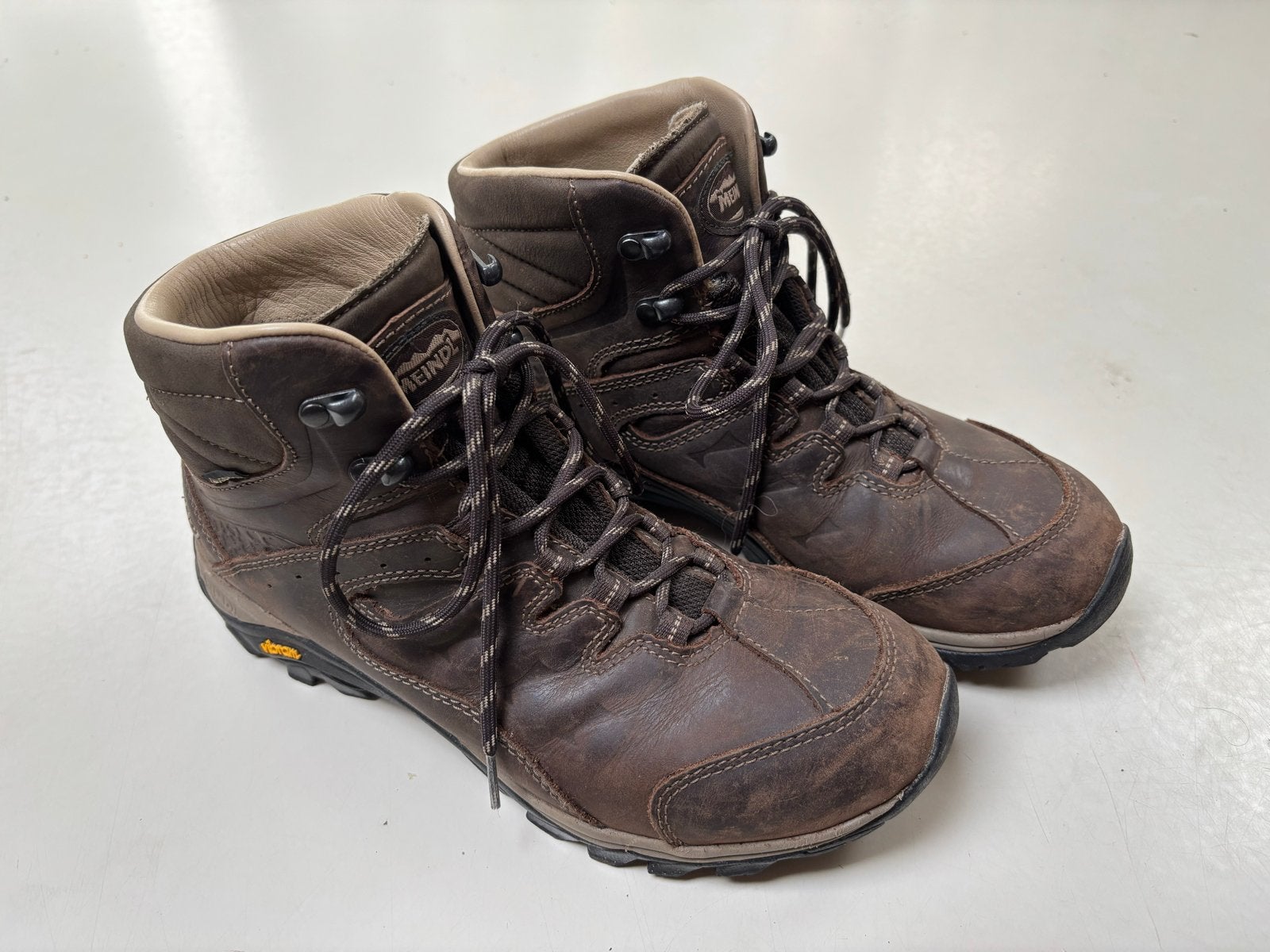 Meindl Wandelschoenen - Maat 41 - Bruin Leer, Ophalen of Verzenden, Gebruikt, Schoenen