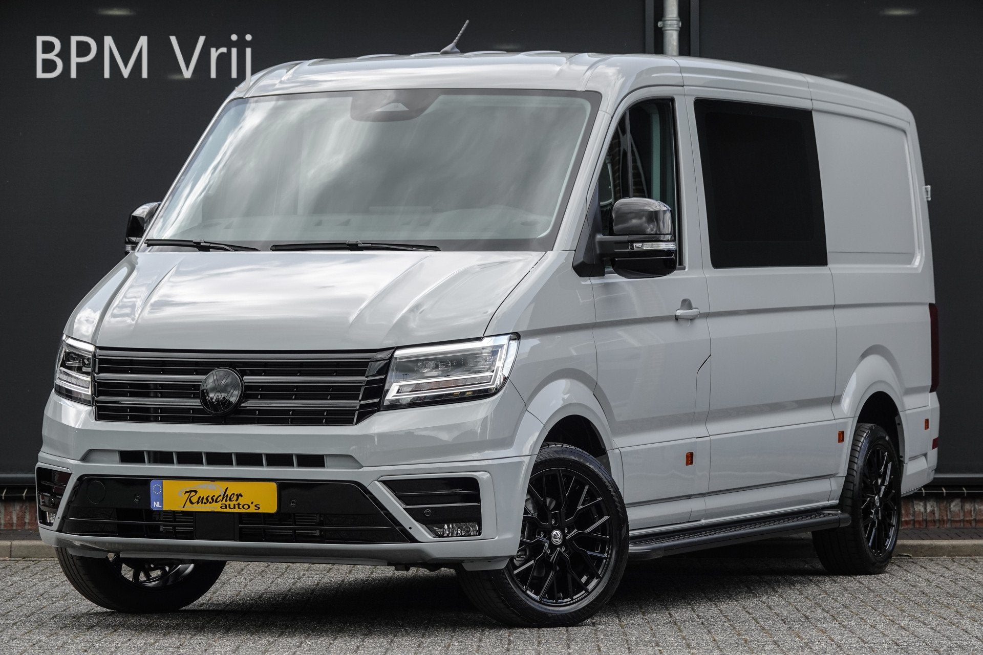 Volkswagen Crafter L3H2 | 177Pk Aut. | Dubbele Cabine | Nieu, Auto's, 12 maanden, Stof, Gebruikt, Zwart