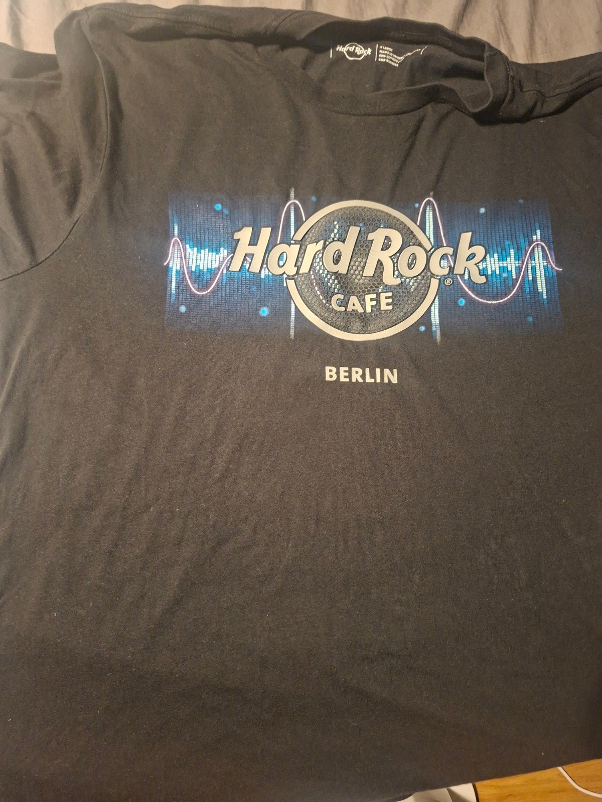 Hard Rock Cafe Berlin T-shirt - Zwart - Maat L, Maat 52/54 (L), Zwart, Gedragen, Ophalen of Verzenden