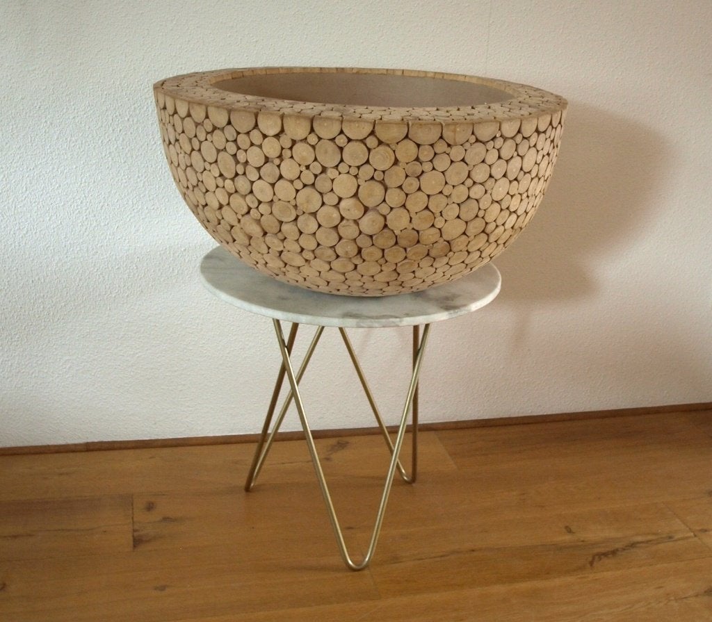 Grote design plantenbak 63 cm diameter bloembak bloempot, Ophalen, Rond, Overige materialen, Minder dan 30 cm