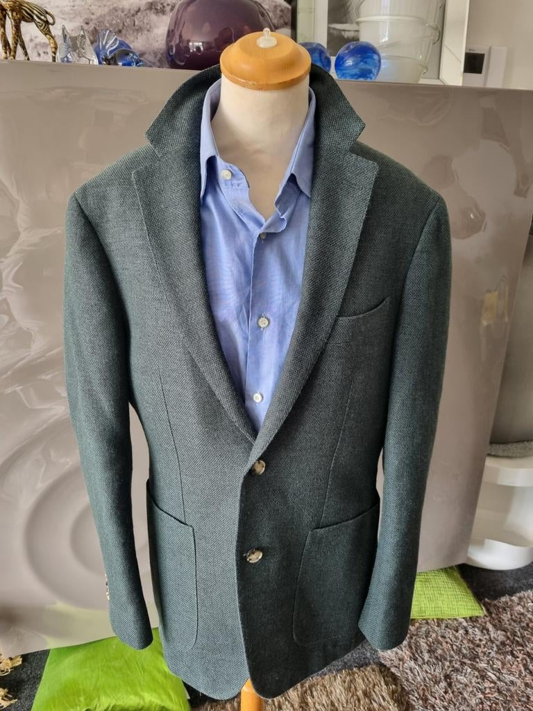 Suitsupply wollen/zijde/linnen/kasjmier colbert, maat 48., Maat 48/50 (M), Ophalen of Verzenden, Zo goed als nieuw, Groen