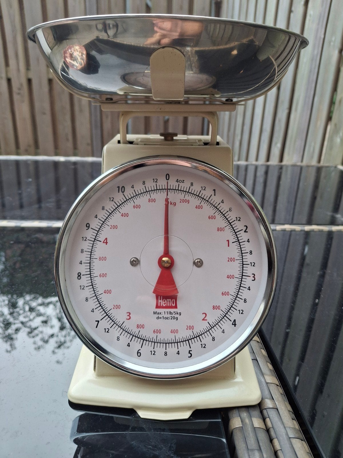 Hema Keukenweegschaal - Vintage Look, Ophalen, Keukenweegschaal, Gebruikt, Minder dan 10 kg