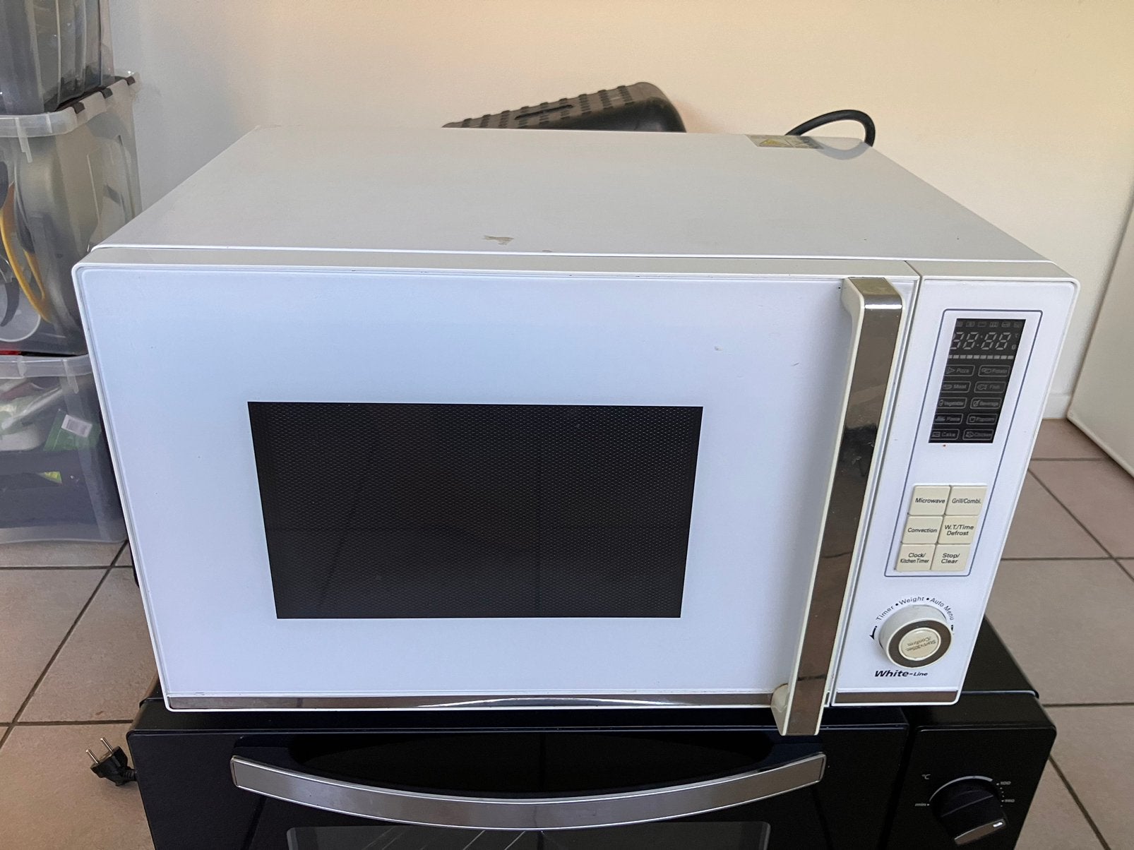 WLA MC2814W Combimagnetron (28L)Magnetron, Grill & Hetelucht, Witgoed en Apparatuur, Magnetrons, Ophalen, Zo goed als nieuw, Grill