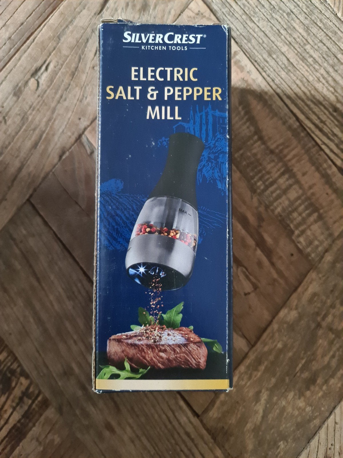 SilverCrest Elektrische Zout- en Pepermolen nieuw, Overige typen, Nieuw, Ophalen of Verzenden, Zwart