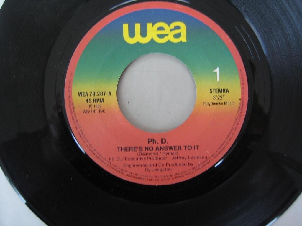 Ph.D - There's no answer to it ( Synth Pop  1982 )_, Cd's en Dvd's, Vinyl Singles, Ophalen of Verzenden, Gebruikt, Pop