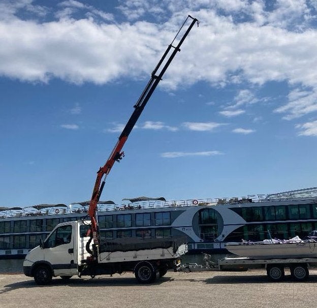 BE trekker | 8,3 m KRAAN Lier | Iveco DAILY 40C18, losse Bak, Auto's, 2460 kg, Iveco, Wit, Origineel Nederlands