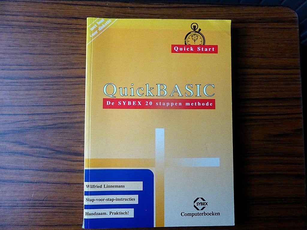 Quick Basic - nederlandstalig, Ophalen of Verzenden, Zo goed als nieuw, Programmeertaal of Theorie