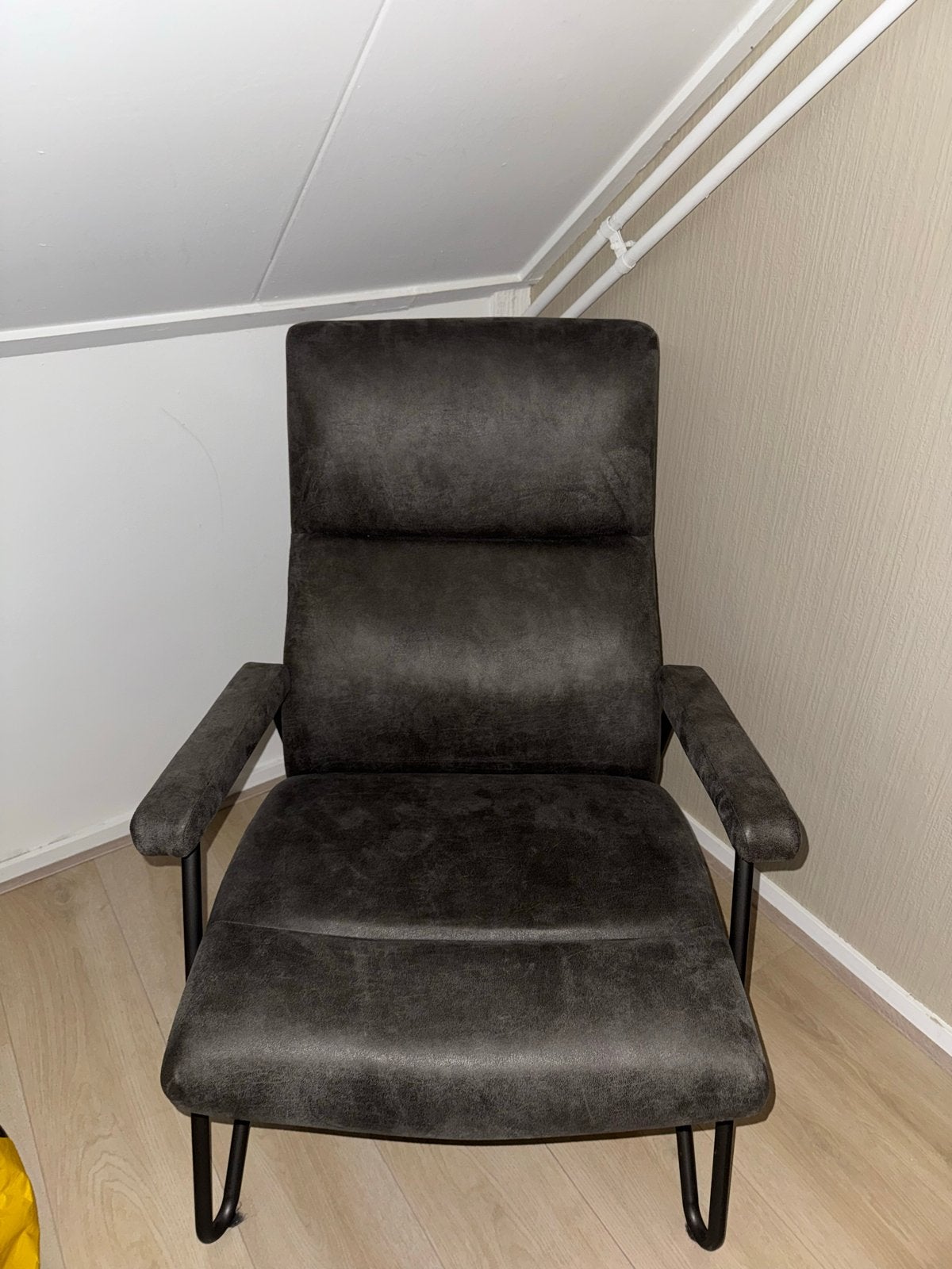 Sterke fauteuil, space grey, Ophalen, Gebruikt, Stof