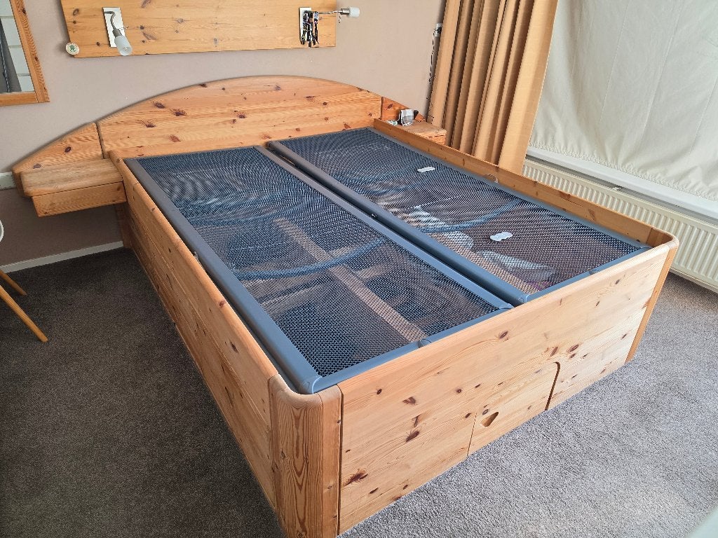 Scandinavisch design bed 160 x 200 met Auping spiralen, Ophalen, Scandinavisch design, Overige kleuren, Tweepersoons