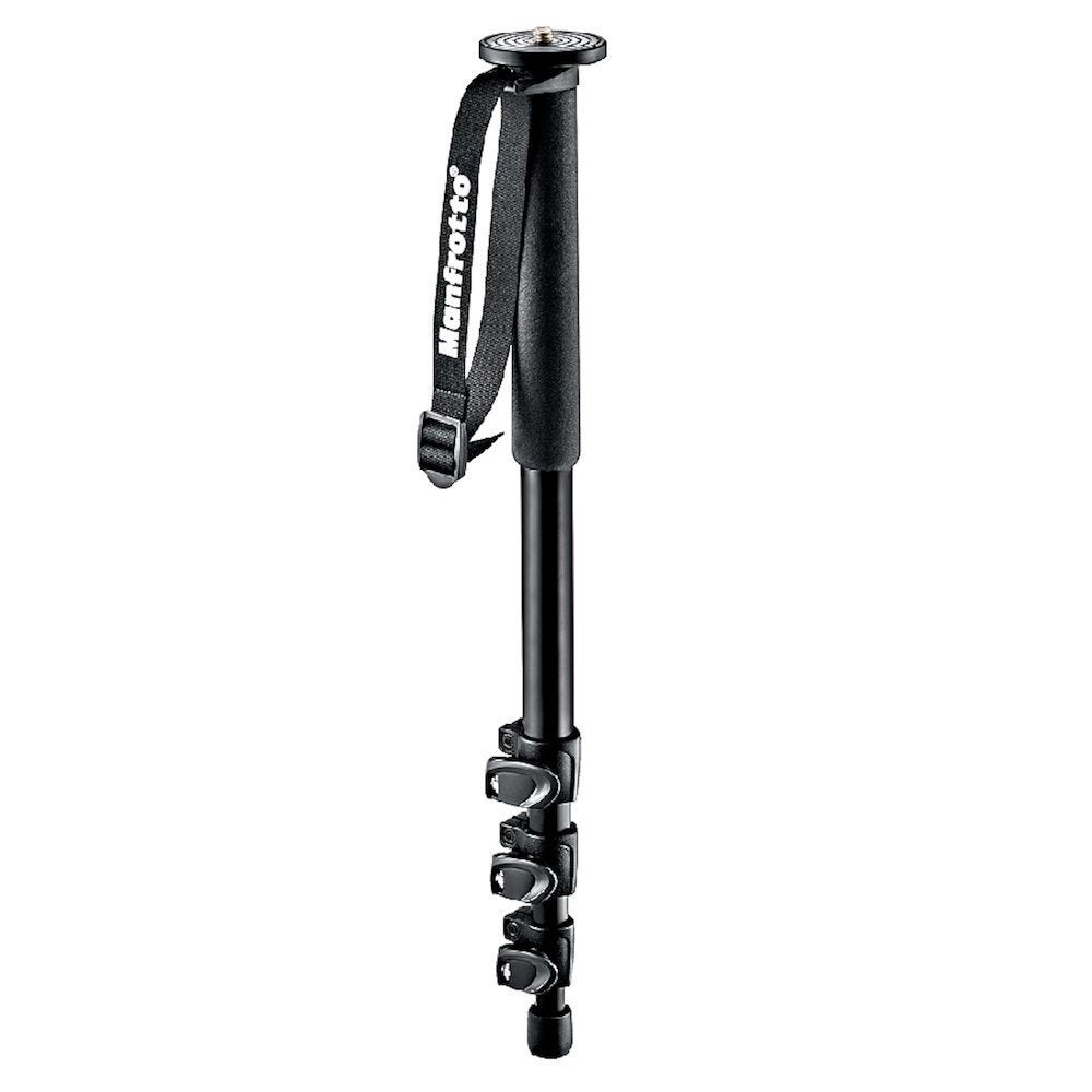 Monopod Manfrotto met driepoot, Gebruikt, Eenpoot, Ophalen of Verzenden, 150 tot 175 cm