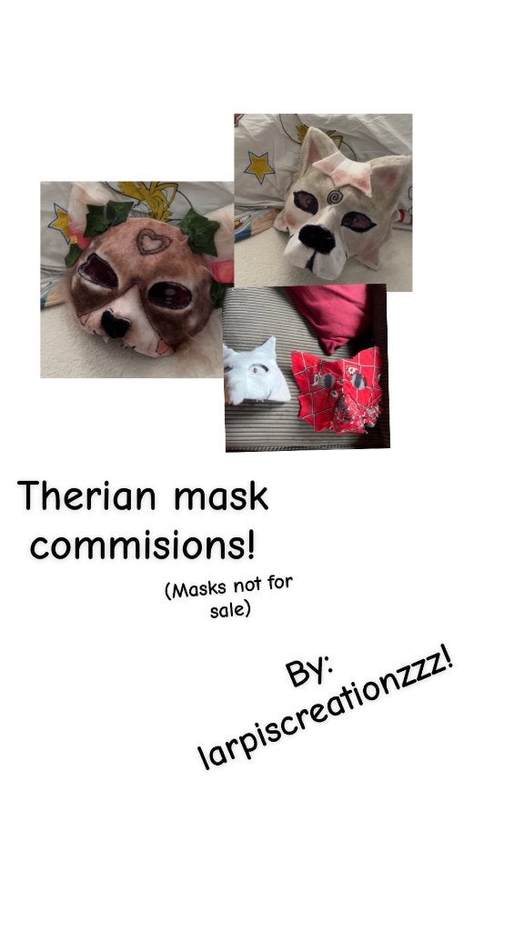 Therian mask commisions, Hobby en Vrije tijd, Verzenden, Zo goed als nieuw, Accessoires