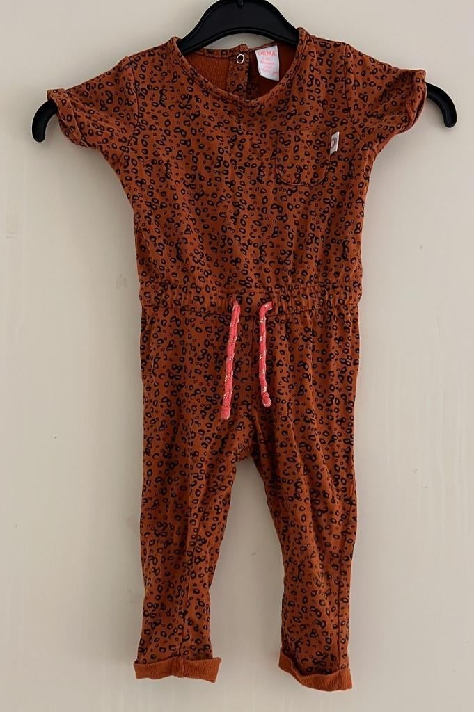 hema panter jumpsuit maat 80, Gebruikt, Hema, Pakje, Verzenden