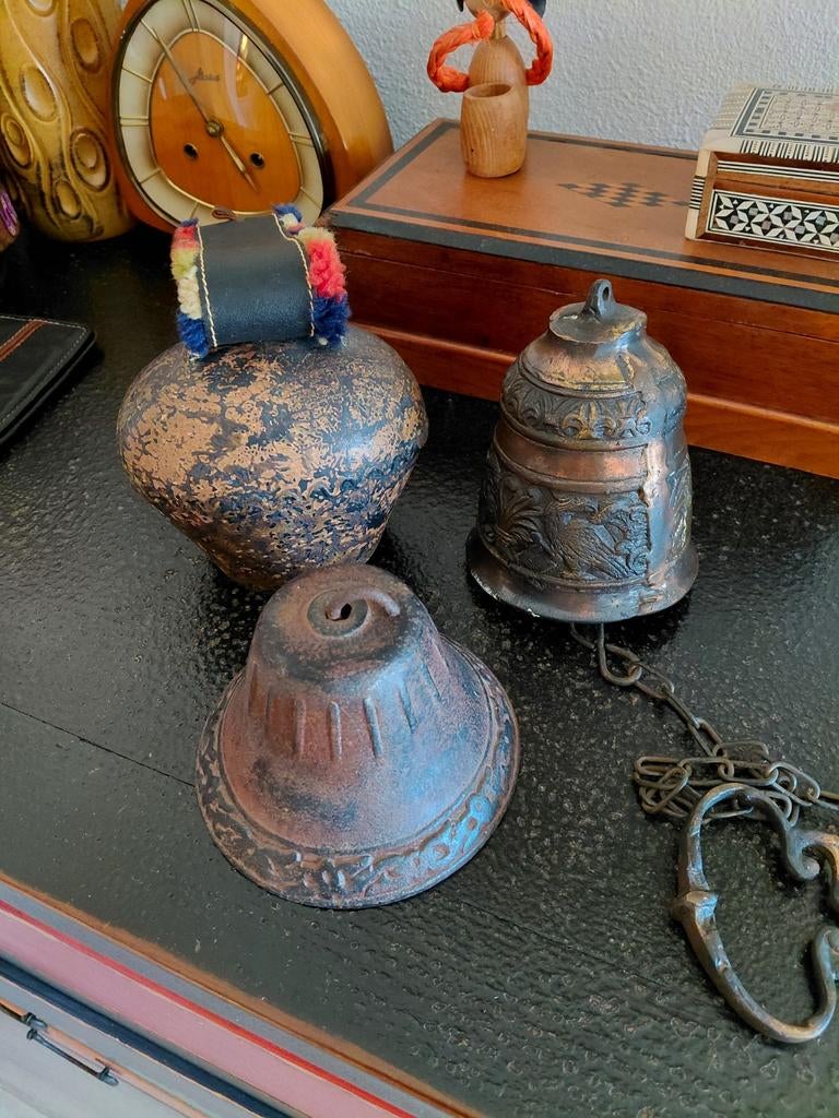 Antieke vintage bel bellen koper/messing/brons, Antiek en Kunst, Kunst | Overige Kunst, Ophalen of Verzenden