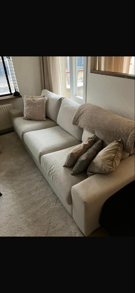 IKEA VIMLE 3zits- bank met hocker - Zo goed als nieuw, Driepersoons, 75 tot 100 cm, Ophalen of Verzenden, Zo goed als nieuw