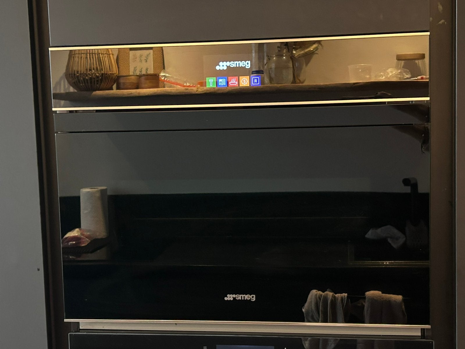 Luxe Smeg SMEG Dolce Stil Novo Combi-Stoomoven (45cm nis), Ophalen, 45 tot 50 cm, Gebruikt, Smeg