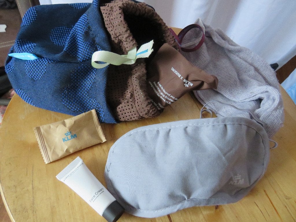 amenity kit klm business class, Sieraden, Tassen en Uiterlijk, Ophalen of Verzenden, Gebruikt, Blauw, Heer of Dame