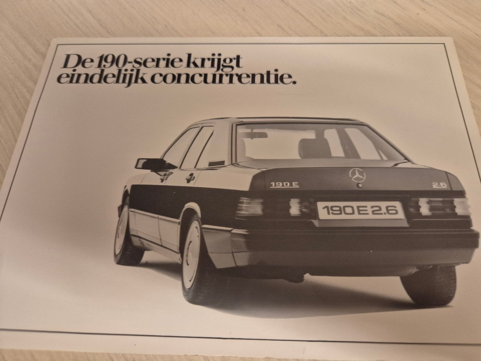 1986 Nederlands Mercedes 190E 2,6 introductie uitgave izgst, Ophalen of Verzenden, Zo goed als nieuw, Mercedes