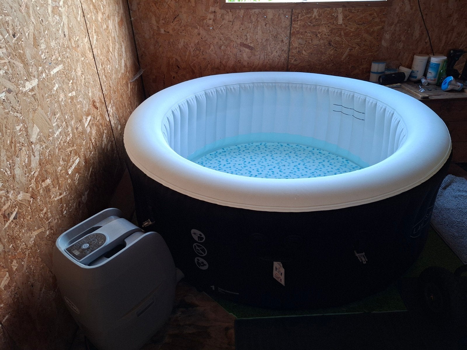 Bestway Lay-Z-Spa Miami jacuzzi verwarmt en met bubbels, Ophalen, Minder dan 80 cm, Rond, Opzetzwembad