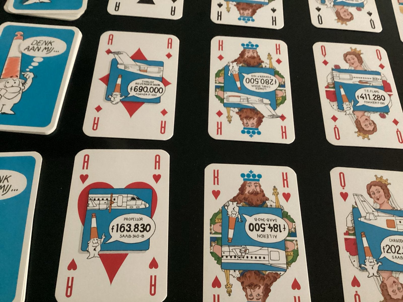 KLM Speelkaarten - Vliegtuig Schade Preventie Thema, Verzamelen, Ophalen of Verzenden, Nieuw, Speelkaart(en)