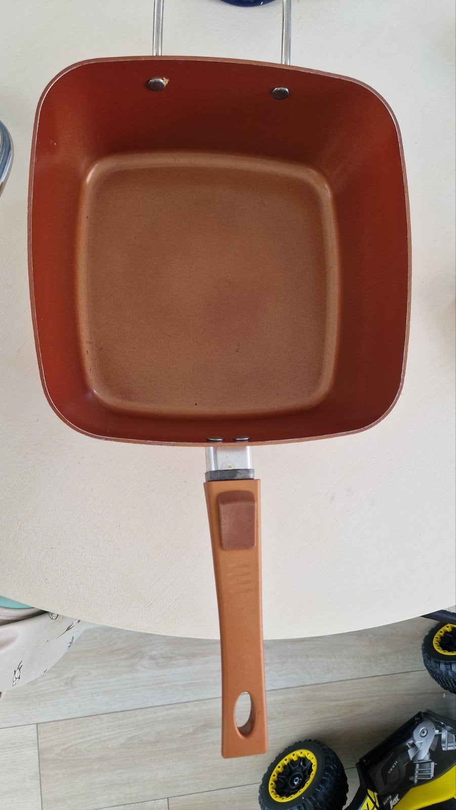Vierkante Koekenpan met Deksel - Gebruikt, Ophalen, Gebruikt, Aluminium