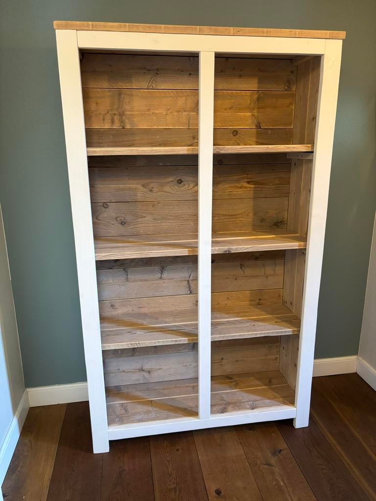 Steigerhouten open kast., Ophalen, 200 cm of meer, Zo goed als nieuw, Minder dan 150 cm