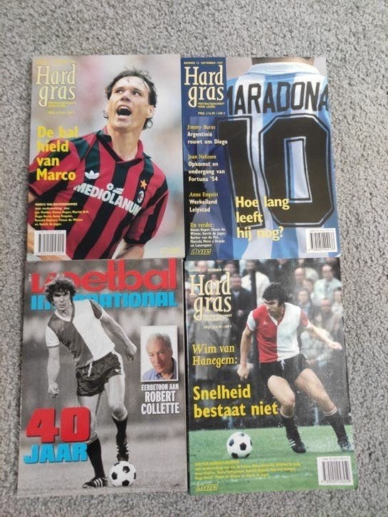 4x uitgave Hard Gras Maradona vBasten vHanegem, Ophalen of Verzenden