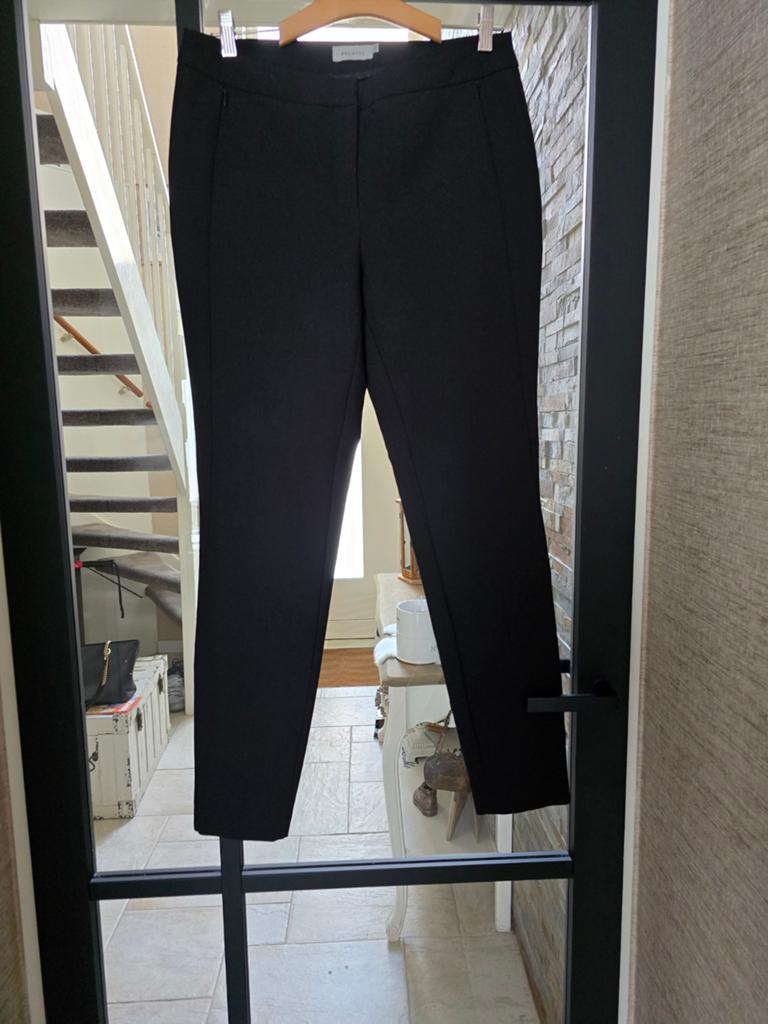 Te koop zwarte damesbroek de zakken hebben ritsen, merk Prom, Maat 38/40 (M), Promiss, Zwart, Ophalen of Verzenden