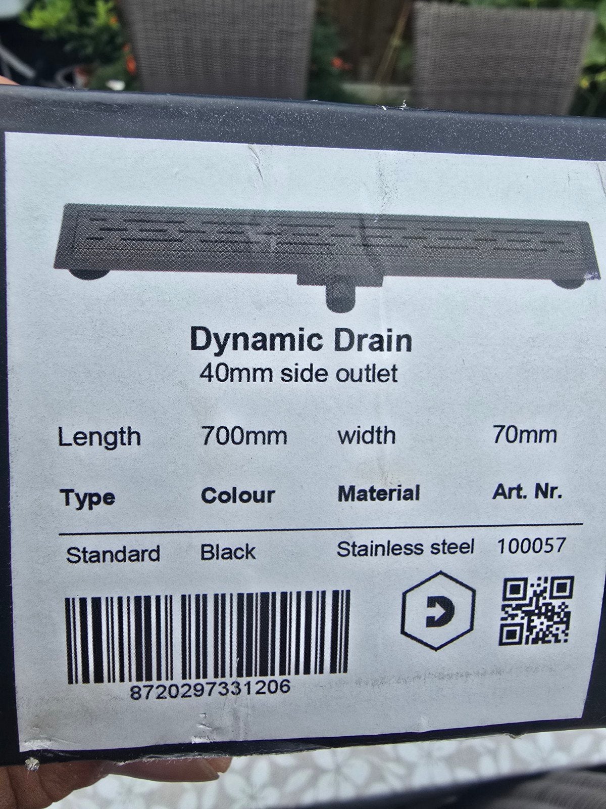 Dynamic Drain douchegoot - Nieuw met lichte krasjes, Ophalen, Nieuw, Rvs, Douche