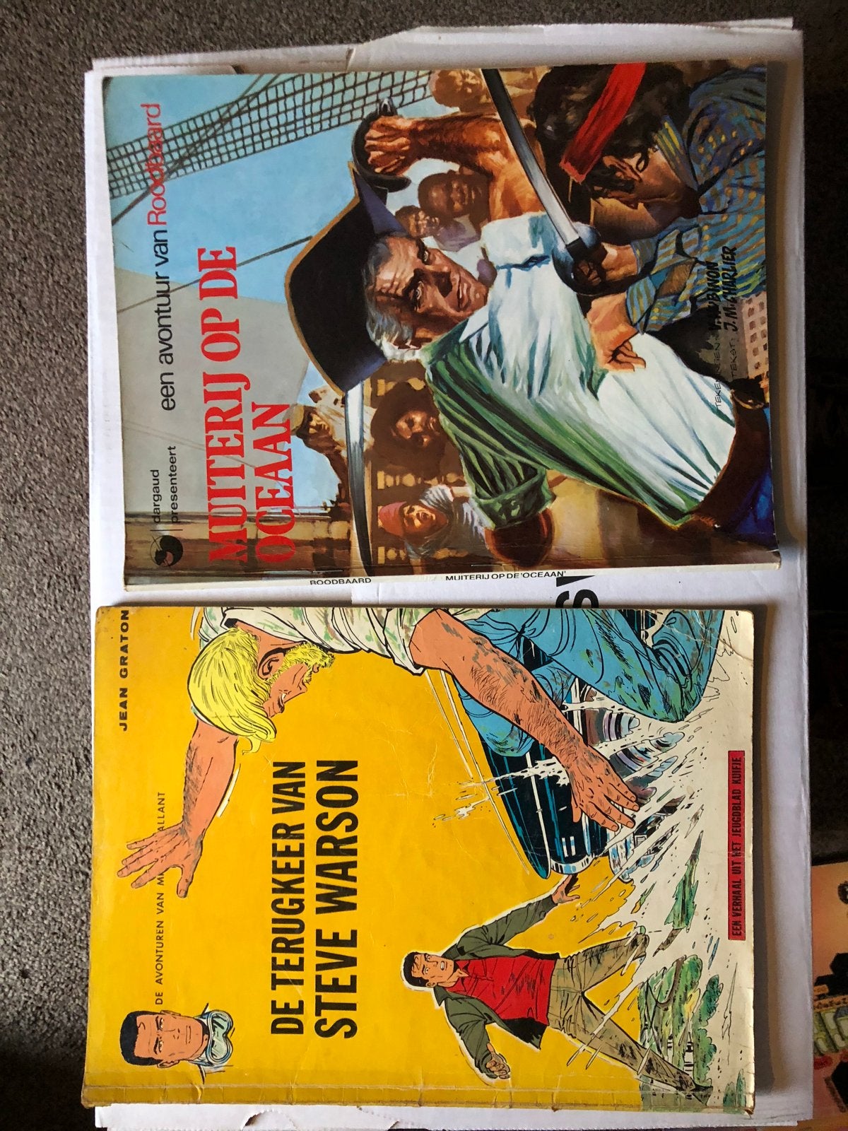 2 stripboeken: Michel Vaillant en een avontuur van Roodbaard, Boeken, Stripboeken, Meerdere stripboeken, Ophalen, Gelezen