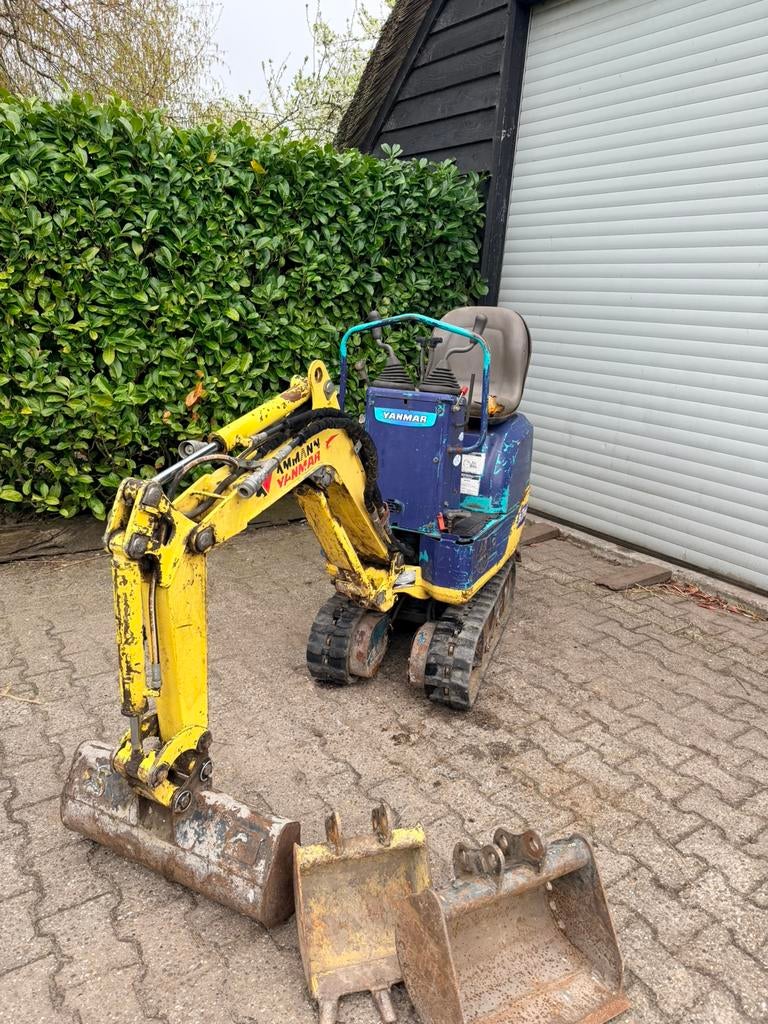 Yanmar sv mini graafmachine mini graver MARGE! 56 breed smal, Ophalen of Verzenden, Graafmachine
