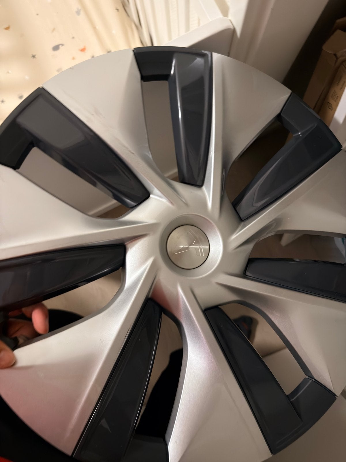 Tesla wieldoppen 19 inch, Auto diversen, Ophalen of Verzenden, Gebruikt