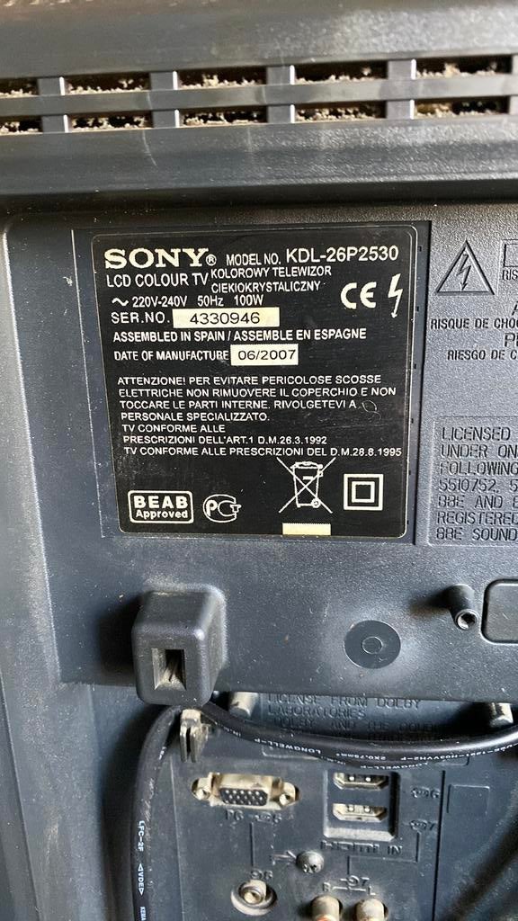 Tv Sony bravia, Audio, Tv en Foto, Televisies, Ophalen, Gebruikt, 50 Hz, Sony