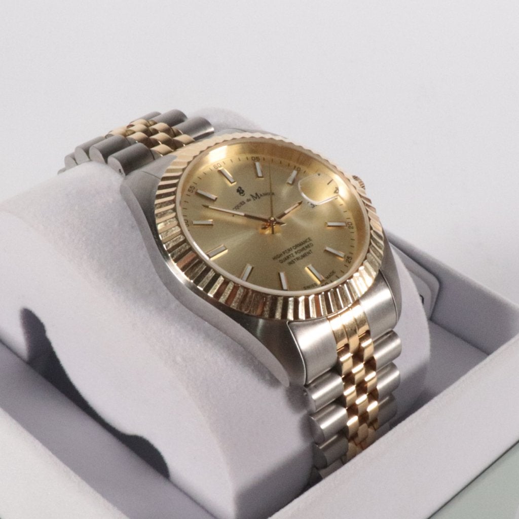 Jacques Du Manior JWN017 Two Tone Watch - Zeer Nette Staat, Flex Ltd., Zo goed als nieuw, https://flex.com/contact-us, Nobelstraat 10, 5807 GA Oostrum LB, Limburg, Nederland