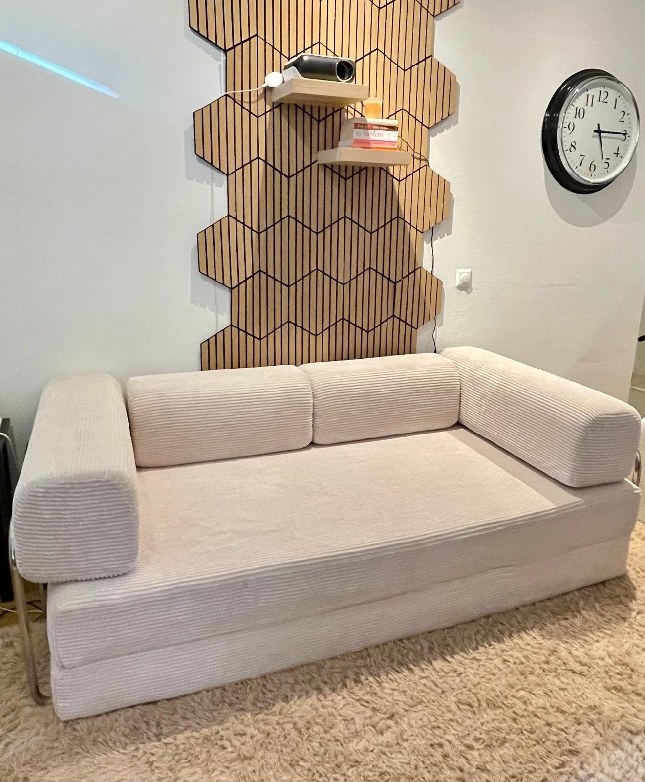 Sklum Igone 2-zits slaapbank (was €630), Beige, Ophalen of Verzenden, Overige maten, Nieuw
