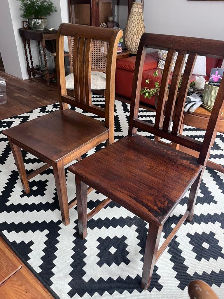 Art deco eetkamer stoelen set, Ophalen, Gebruikt