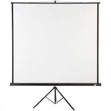 TecTake; Projectiescherm / Beamer scherm + statief 178 x 178, Ophalen, Handmatig, Zo goed als nieuw