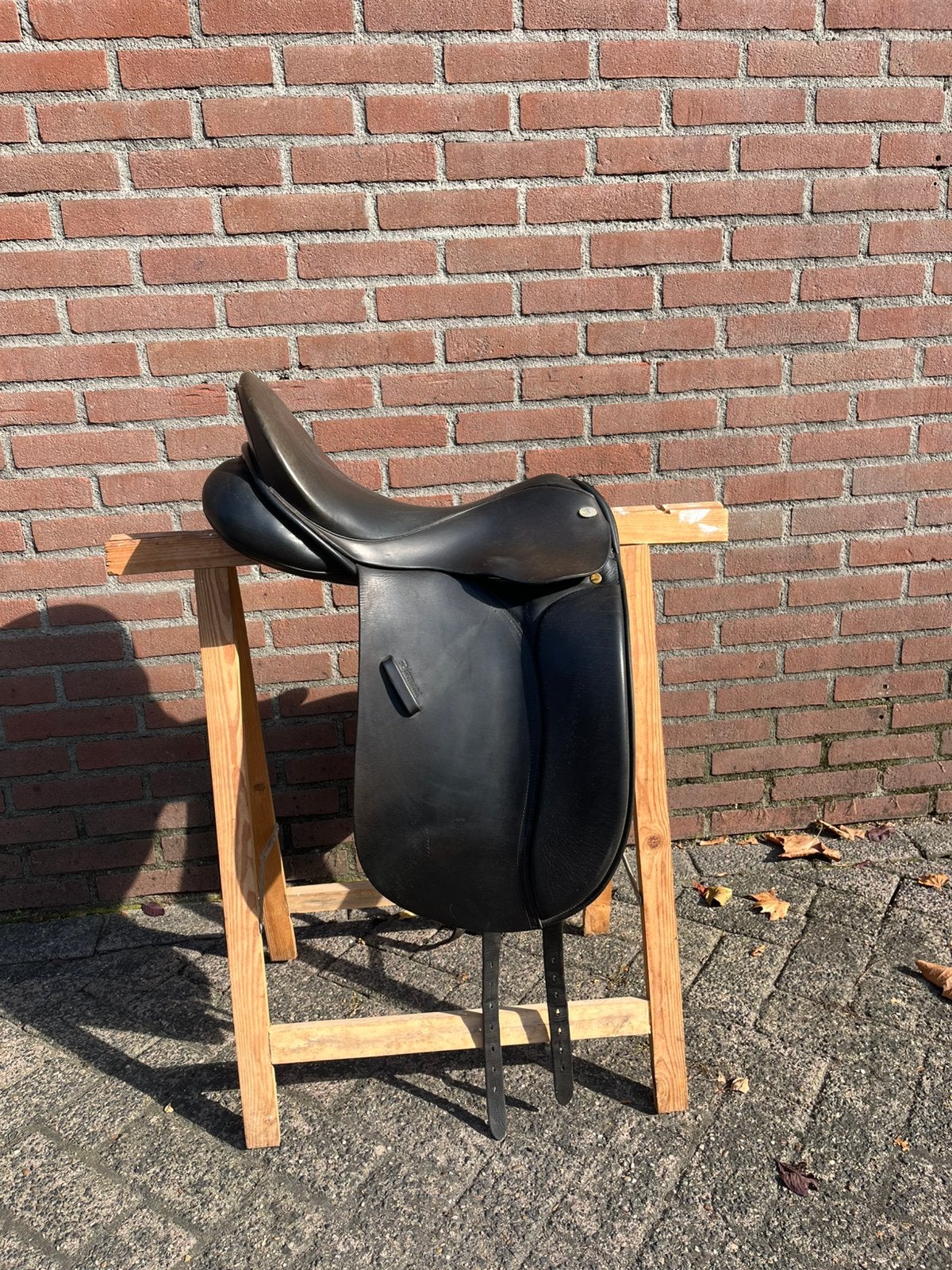 Euroriding diamant zadel 17 inch, Gebruikt, Dressuur, M (17 inch), Ophalen of Verzenden