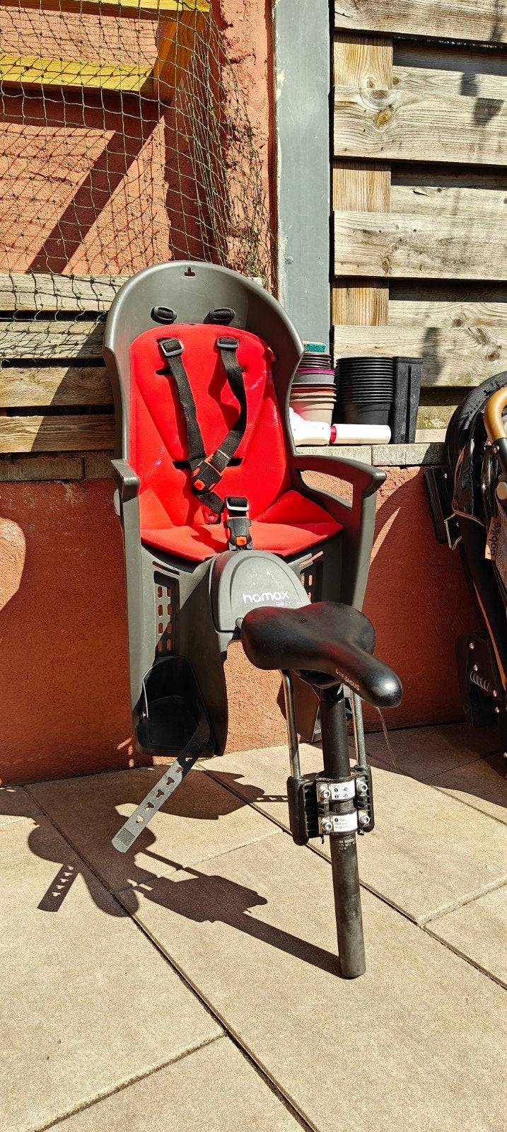 Hamax kinderzitje met zadelpen en zadel voor MTB, Fietsen en Brommers, Fietsaccessoires | Fietsstoeltjes, Ophalen, Achterzitje