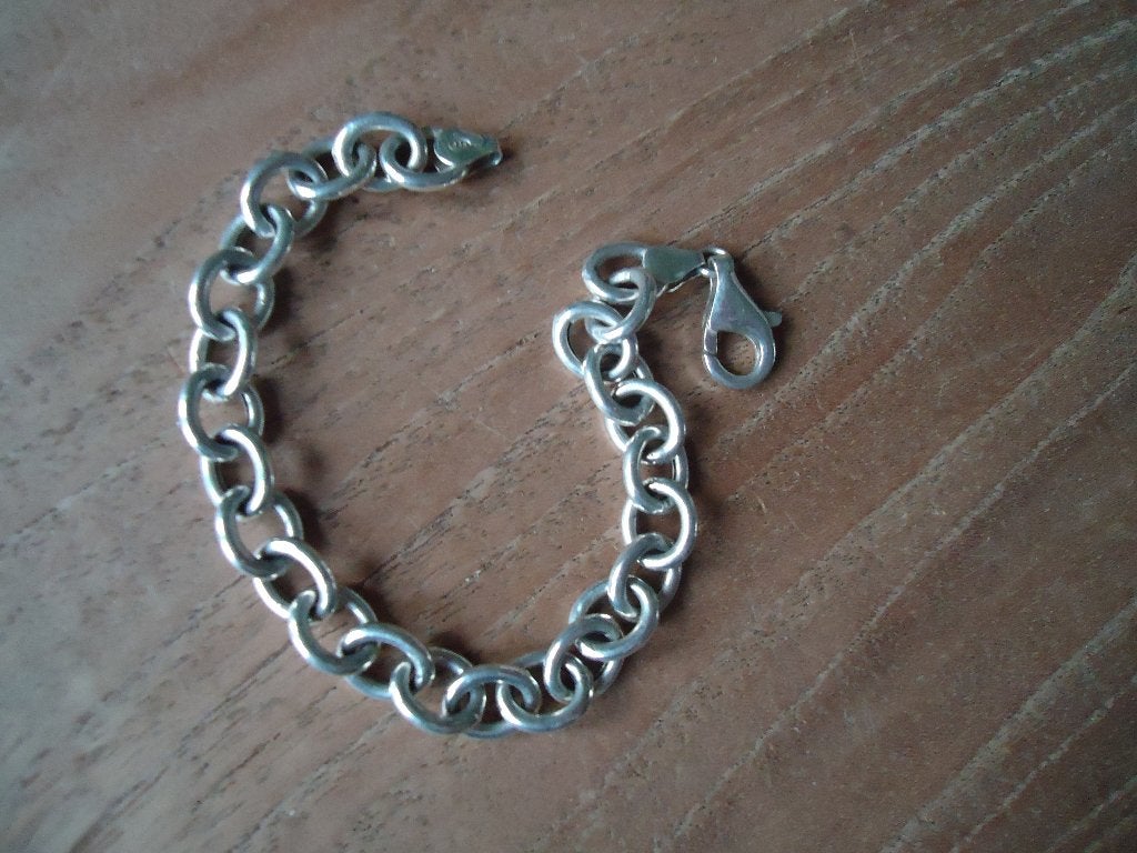 mooie echt zilveren armband jasseron schakel 925 gemerkt, Ophalen of Verzenden, Zo goed als nieuw, Zilver, Zilver